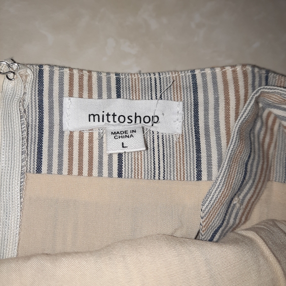 Mittoshop Gray Striped Wide Leg Jumpsuit - Picture 6 of 14